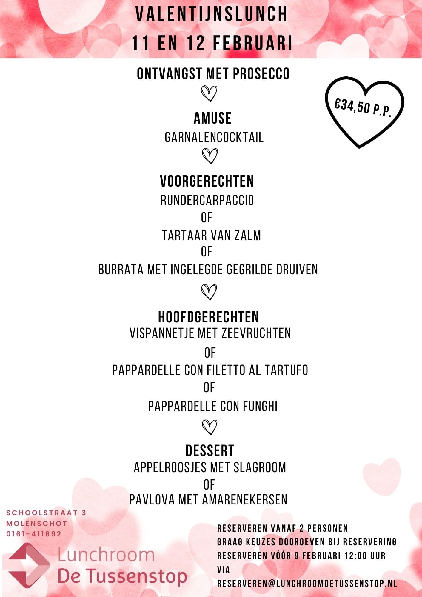 Valentijnsmenu POSTER2023