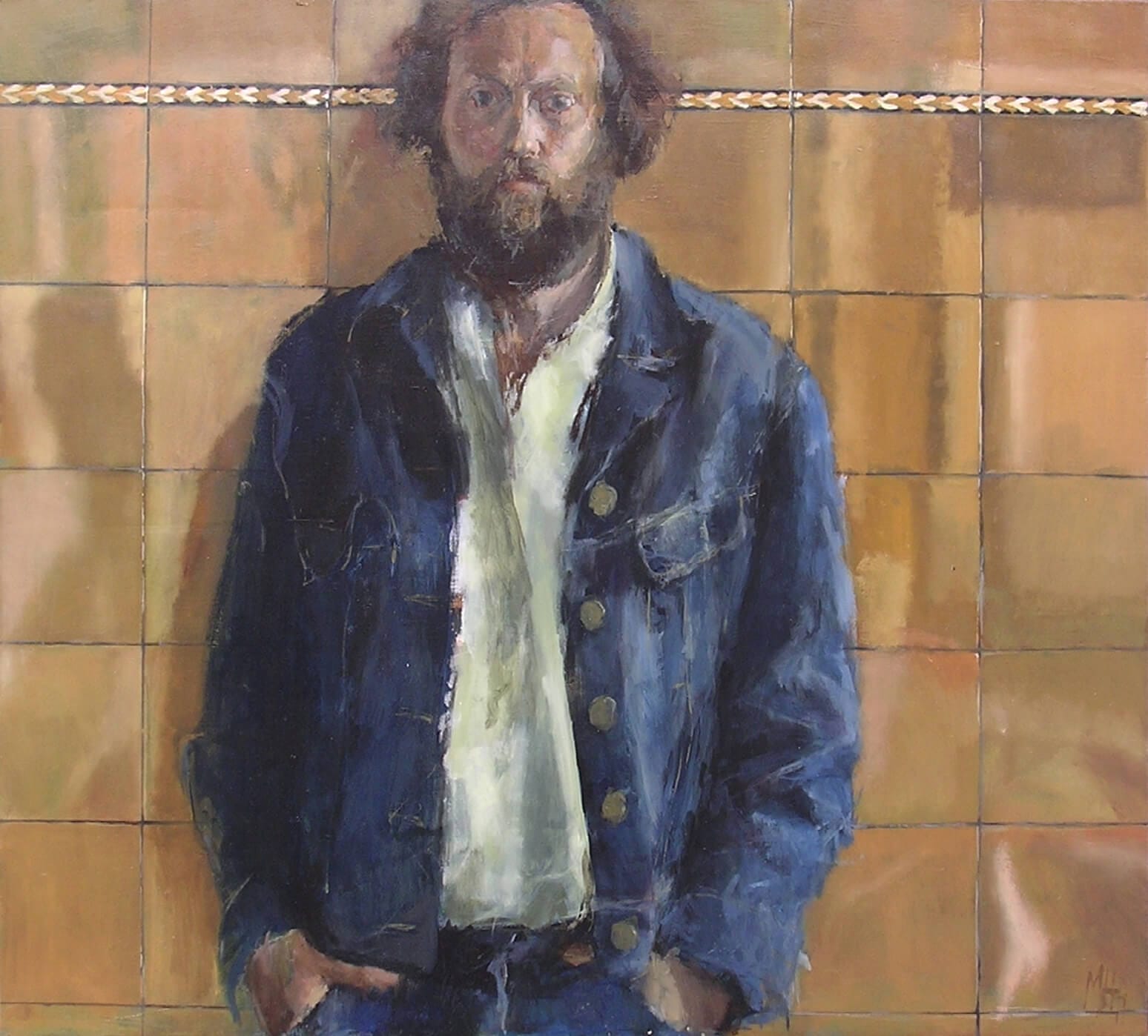 1977 zelfportret in westers uniform